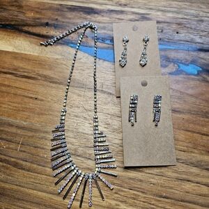 🚨 Sale Rhinestone Necklace Set